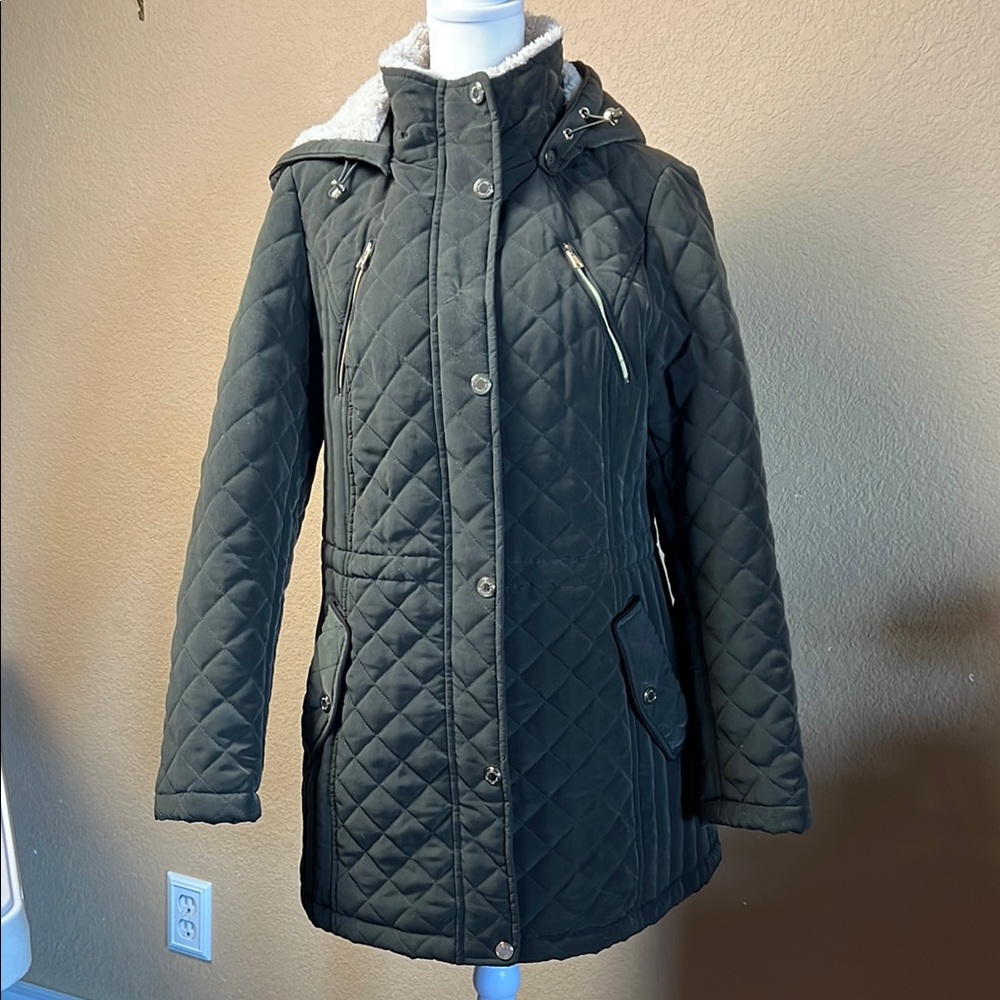 Laundry by Shelli Segal Quilted Coat S